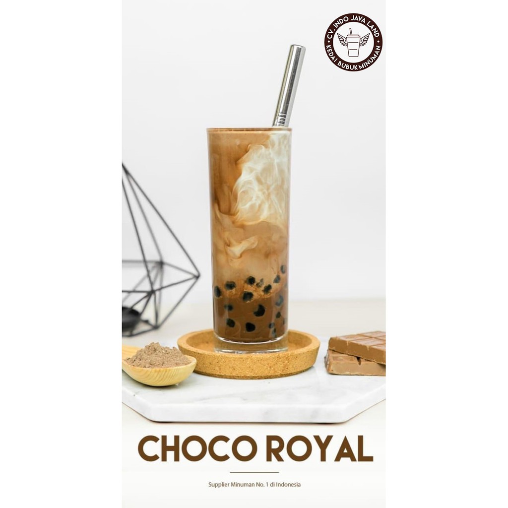 Javaland Bubuk Minuman Rasa Choco Royal / Coklat 1Kg - Regular Plain | Bubble Powder Drink Boba