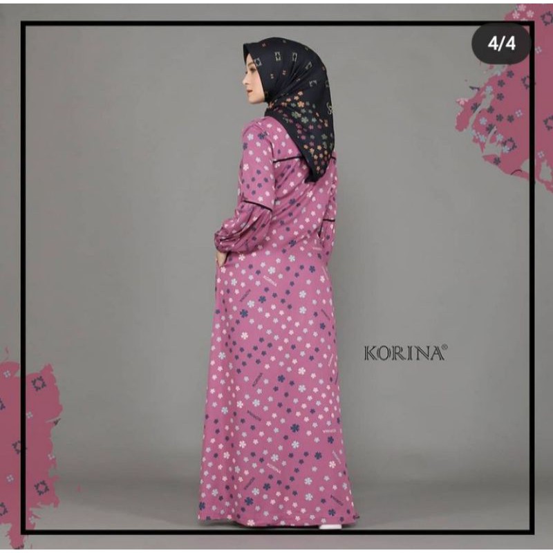 ribbon dress gamis casual cantik branded by rumahbusana_korina