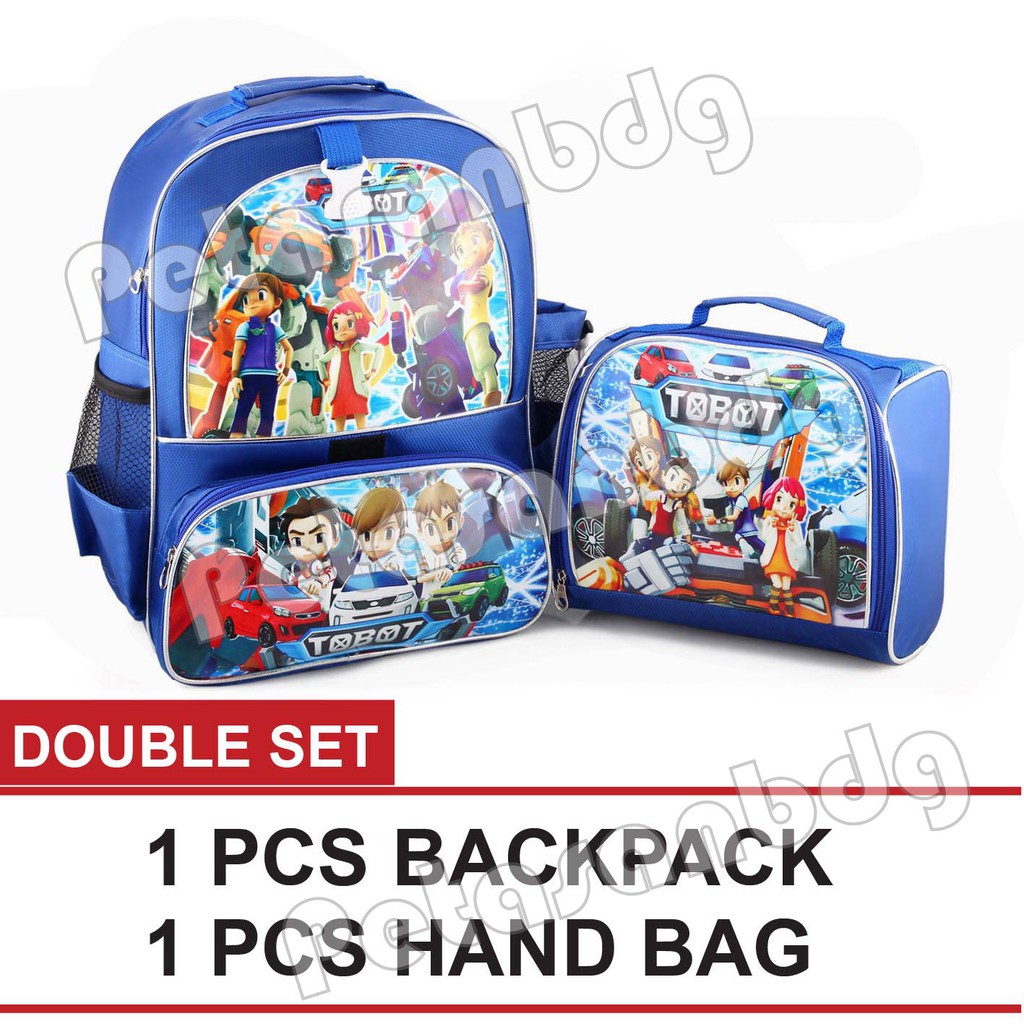 PTS -Ransel Sekolah Anak Cowo / Laki Laki Karakter - DOUBLE SET.PTS