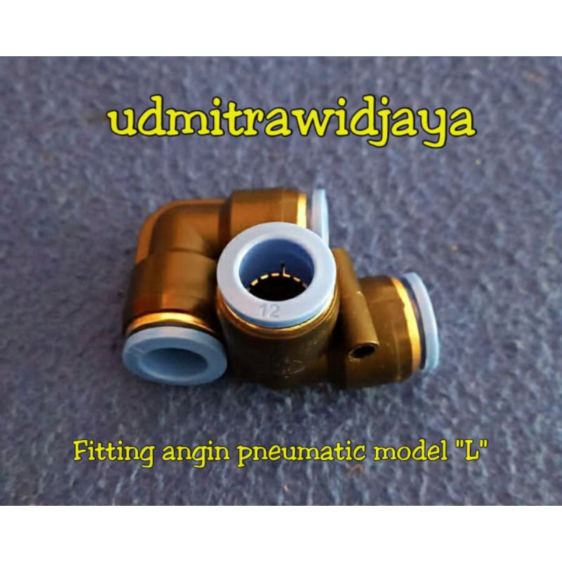 Fitting pneumatic  / sambungan selang angin MPL 12mm,10mm,8mm,6mm sambungan selang klakson model L siku SPL nepel angin type EL nepel angin air