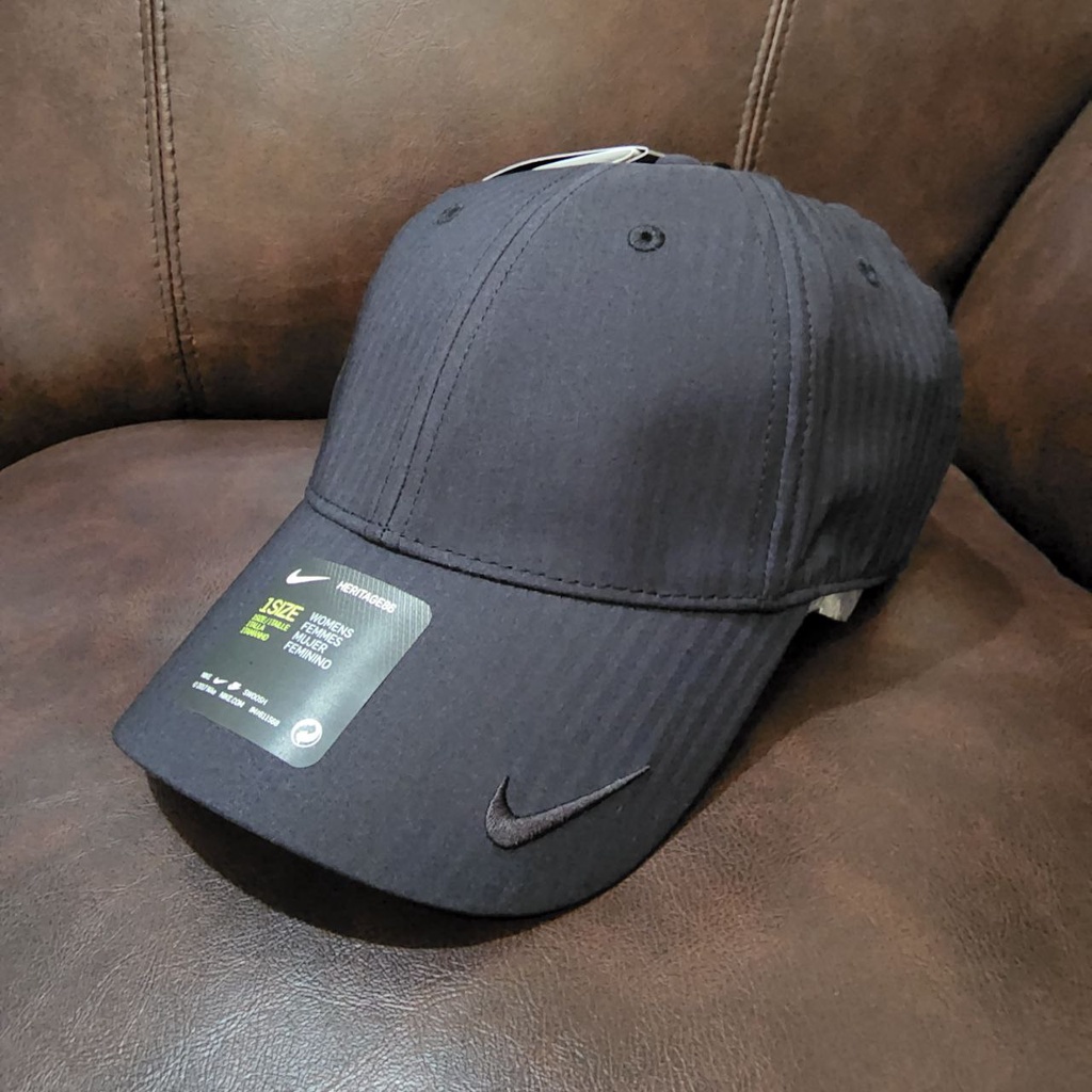 Original 100% Nike Topi Golf Wanita Heritage86 - Hitam [BV1082-010]