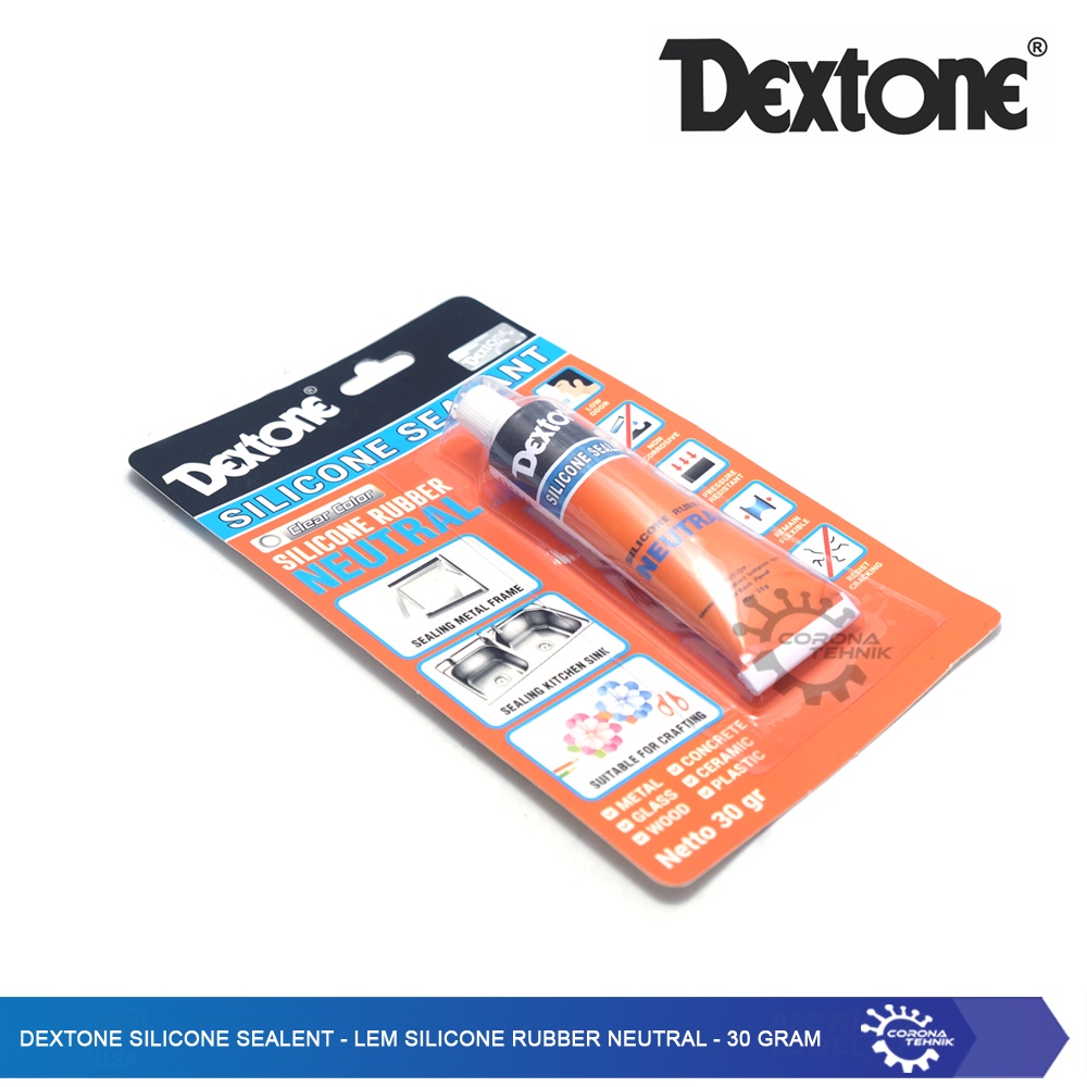 Lem Silicone Rubber Neutral - 30 Gram - Dextone Silicone Sealent