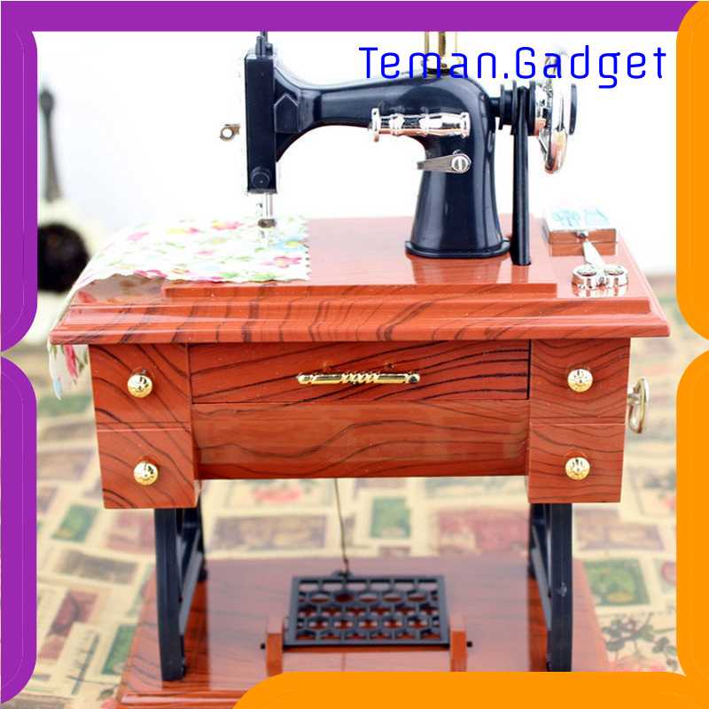 TG-MA AIBOULLY Musical Box Kotak Musik Bentuk Miniatur Mesin Jahit - YL1010