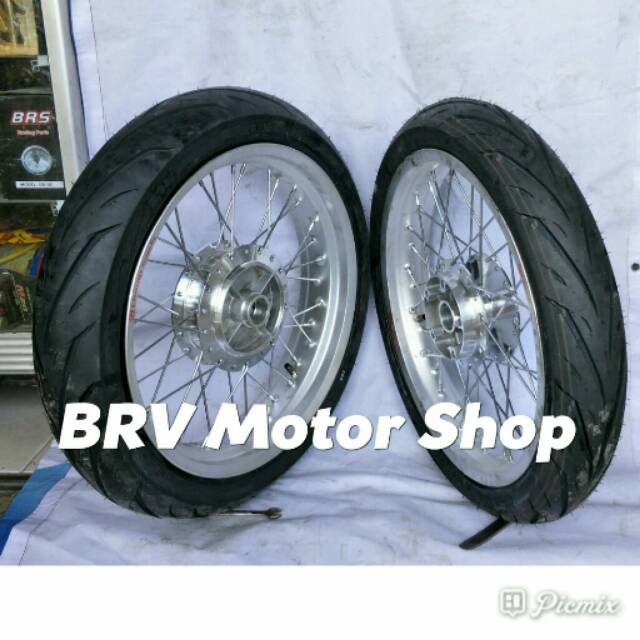 Velg Vixion Nvl Vixion Old Vixion New Paket Ples Ban Irc Full Set Paket Komplit Siap Pasnag Ring 17