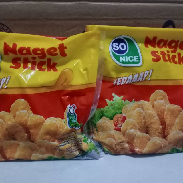 

Nugget ayam merek so nice stick 250 gr harga 15000