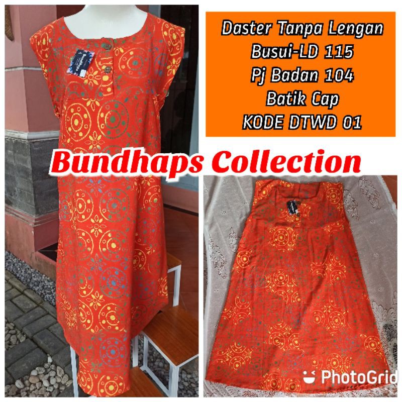 Daster Payung Murah Tanpa Lengan Busui Bahan Batik Cap Solo