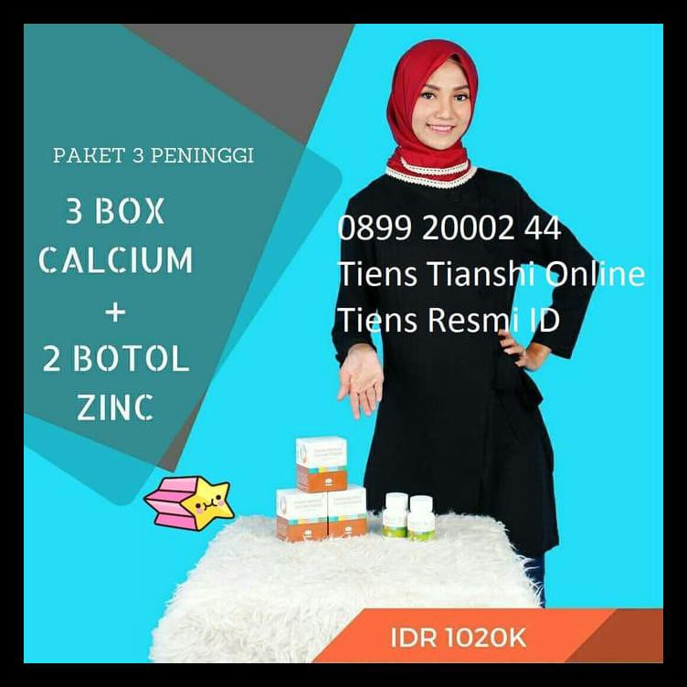 

BERMUTU SUSU PENINGGI BADAN TIENS TIANSHI 3 Kalsium NHCP 2 Zinc Asli Resmi ORI PRODUK TERBATAS