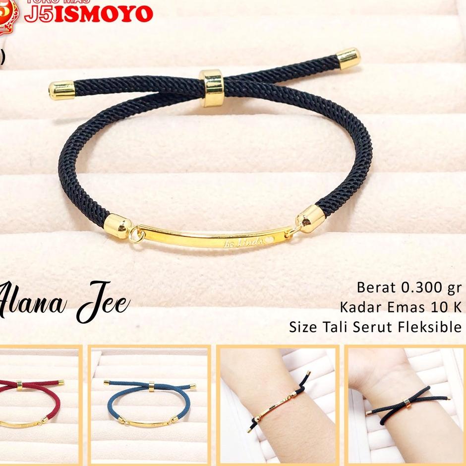 SALEE.. Gelang Tali Emas Alana Jee  Dewasa J5 Ismoyo