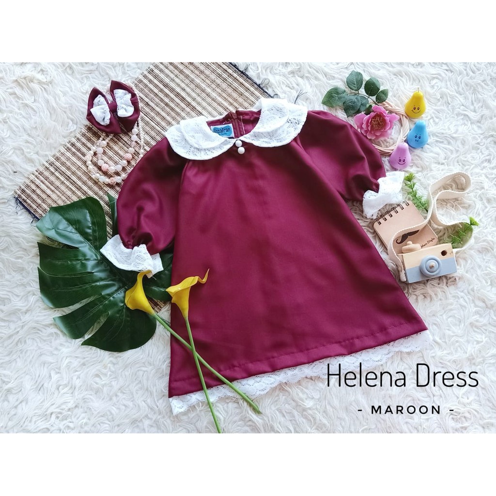 Helena Dress Baby Newborn/Dress Bayi Lucu/Dress Baby PhotoShoot/Baju Bayi Unik