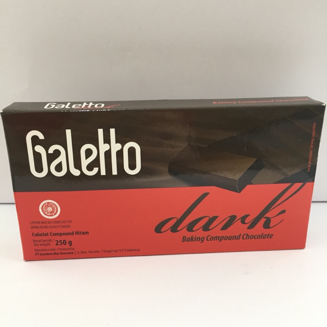 Coklat Batangan / Coklat Compound Galetto Dark Chocolate ...