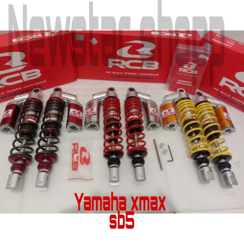 shock rcb xmax sb5 tabung atas shockbreaker rcb xmax sb5 clik rebound original