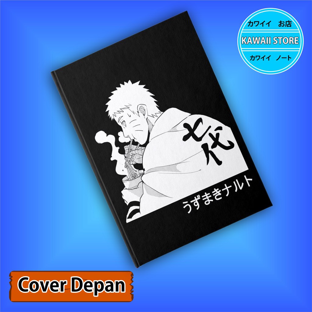 

Notebook / Pocket book Hard Cover Anime NARUTO UZUMAKI BLACK uk A5 & A6 / Notes Book