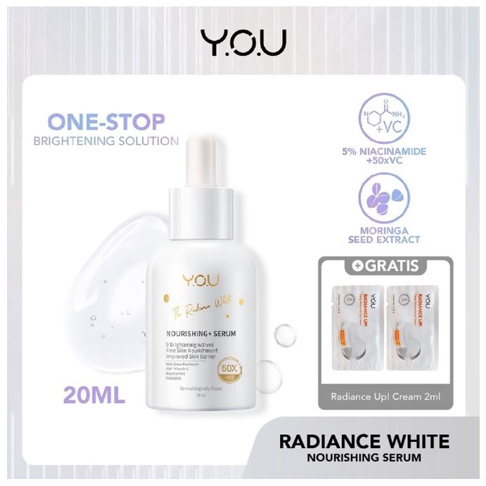 The Radiance White Nourishing+ Serum Niacinamide dan Vitamin C