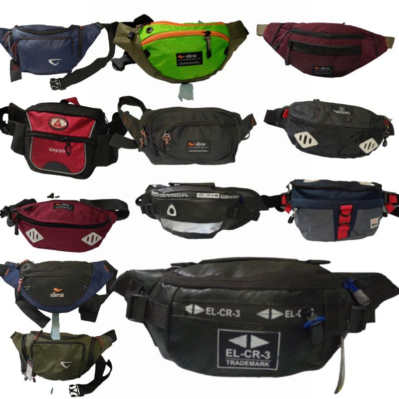 cuci gudang ! tas selempang pinggang waist bag - waistbag termurah