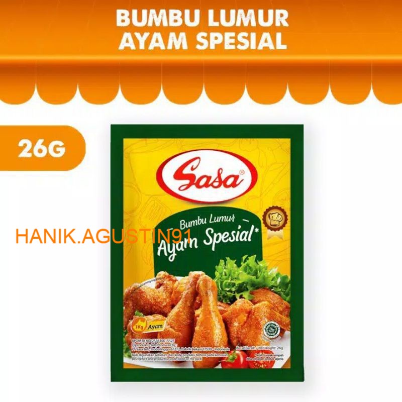 

Sasa Bumbu Lumur Ayam Spesial 26 gr SS91