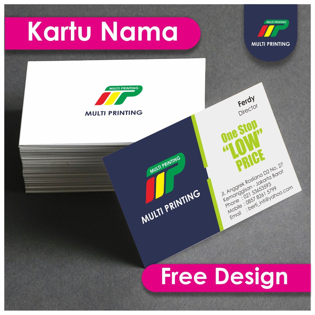 

CETAK KARTU NAMA MURAH EKONOMIS FREE DESIGN