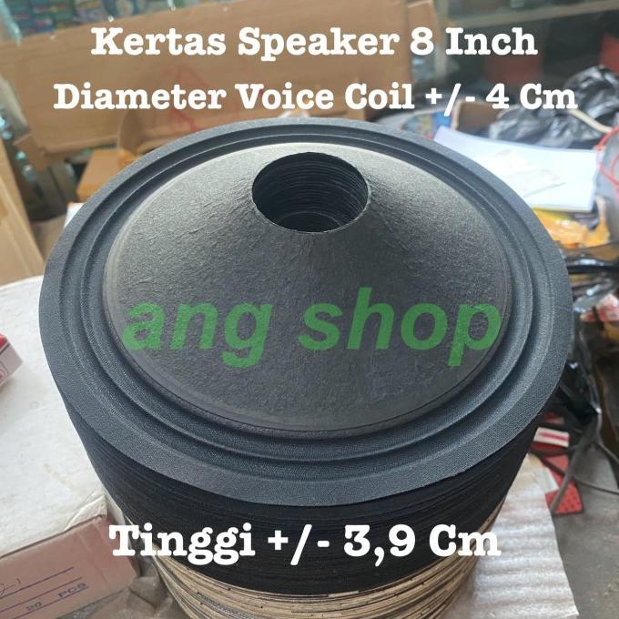 READY NEW Kertas Speaker Mik Mic 8 Inch Inci Fullrange Middle Coil 4 Cm Impor |TERLARIS