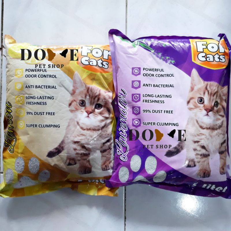 Pasir For Cats / Cub N Kit 5 Liter Pasir Kucing Gumpal dan Wangi