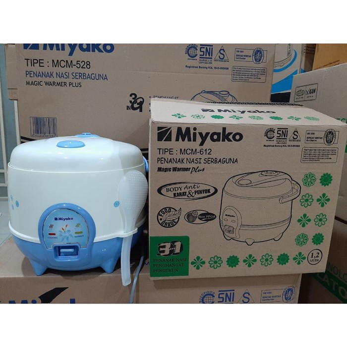 MIYAKO Magic Com 1,2 Liter / Rice Cooker 3in1 MCM 612 - Garansi Resmi 1 Tahun