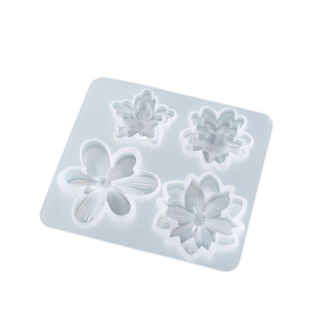 Solighter 3D Mahkota Handmade Kristal DIY Kerajinan Membuat Perhiasan Alat Cetakan Silikon Bunga Patch