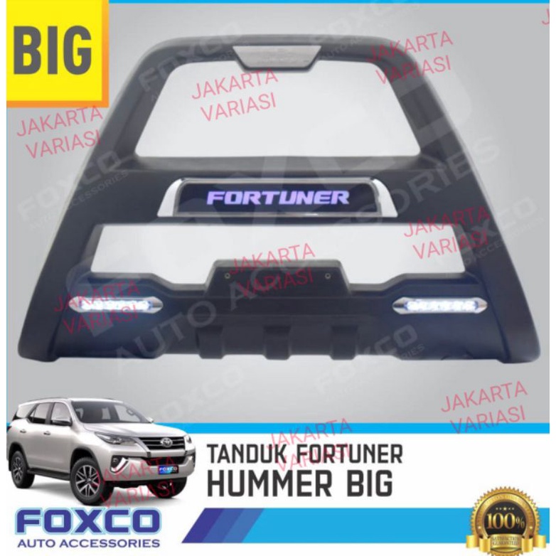 Tanduk Depan Bumper Fortuner Hilux Triton TRD Sportivo 2016 2022  Hummer Led