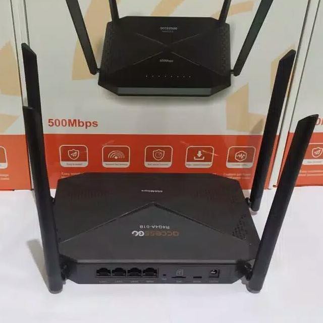 Terbaik Modem Router Wifi Accessgo R4G4A-01B 4 G Sinyal Kuat Cisiimart