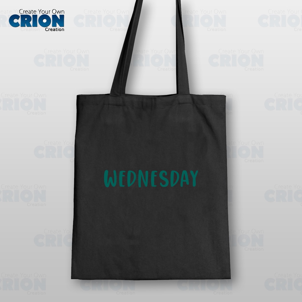 Totebag Drill Printing - Days of the week - Souvenir/Kado - By Crion