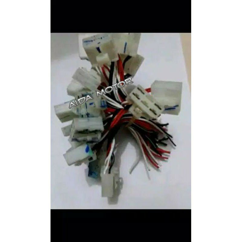 obral murah soket kiprok regulator kabel 5 pin 6 Yamaha fI mio Vino Xride Xeon gt 125 blue core