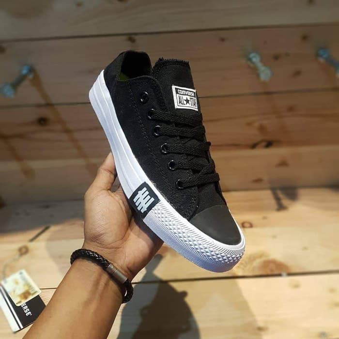 (BISA COD) Sepatu Converse87 Chuck Taylor Flash Undefeated sepatu (HITAM PETIR)