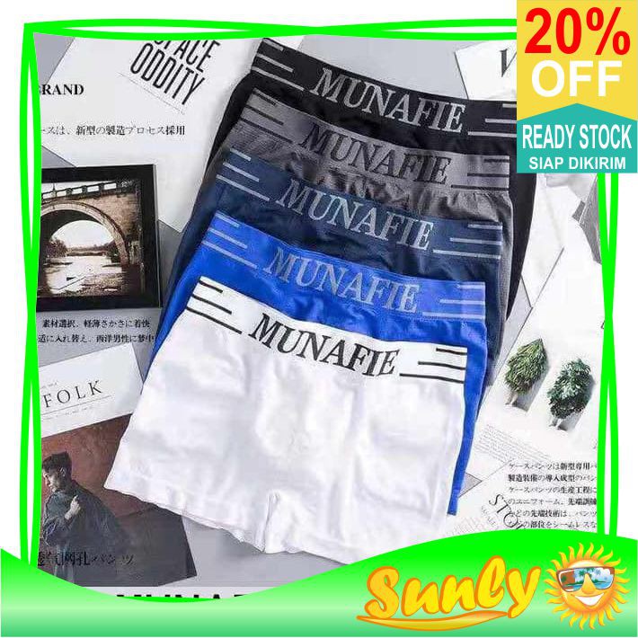 ☀ Sunly ☀ A032 CELANA DALAM MUNAFIE PRIA nyaman BOXER MAN UNDERWEAR MEN SEMPAK PRIA IMPORT