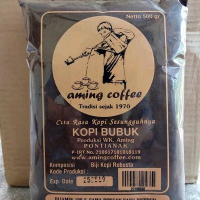 

Kopi bubuk aming khas Pontianak 500gr