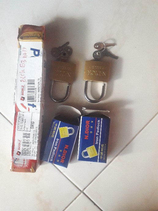 [terlengkap] Gembok 20mm, 25mm, 30mm, 40mm, 50mm Oliq Gembok Koper Kuning