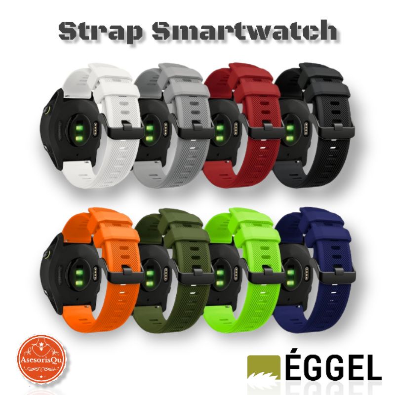 Tali Strap Jam Tangan Smartwatch for Eggel Tempo 3 Style Bulat Eggel Silikon - Strap Silicone 22mm E