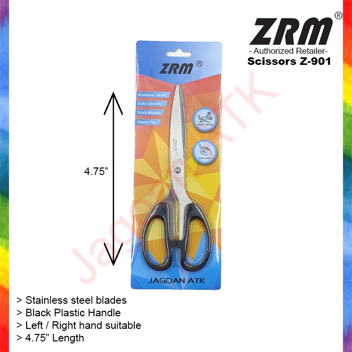 

Gunting Stainless Steel Tajam / Stainless Steel Scissors 4.75" ZRM Z-901