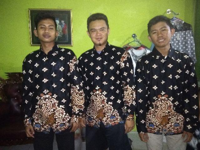 Bswart Batik Hrb026 Kenongo Hem Pendek Padi Pekalongan M L Xl Batik Pria Murah Modern Grosir