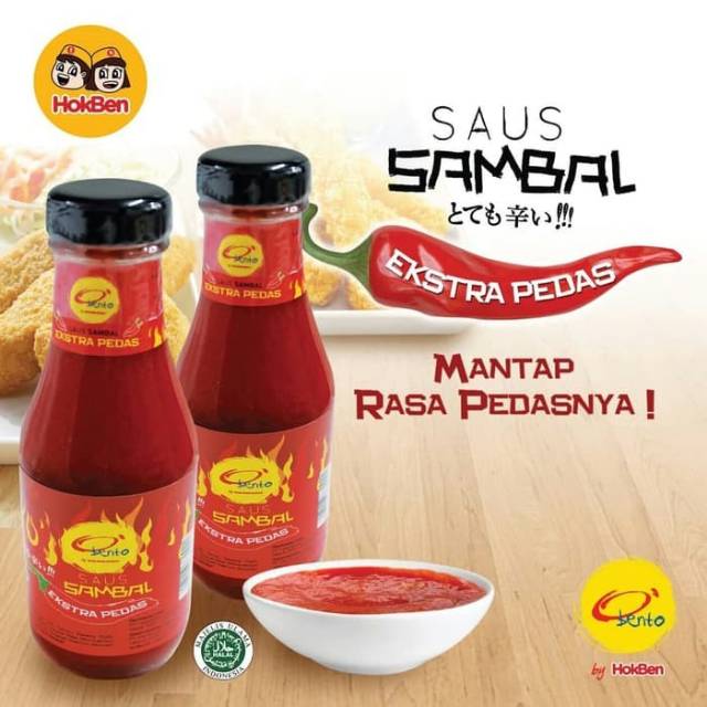 Saos sambal Obento asli Hokben