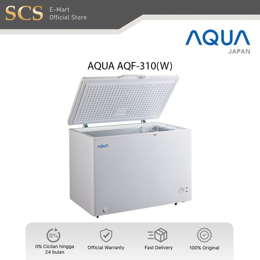 AQUA Chest Freezer AQF-310(W) | 300 Liter | AQF 310 |AQF 310W