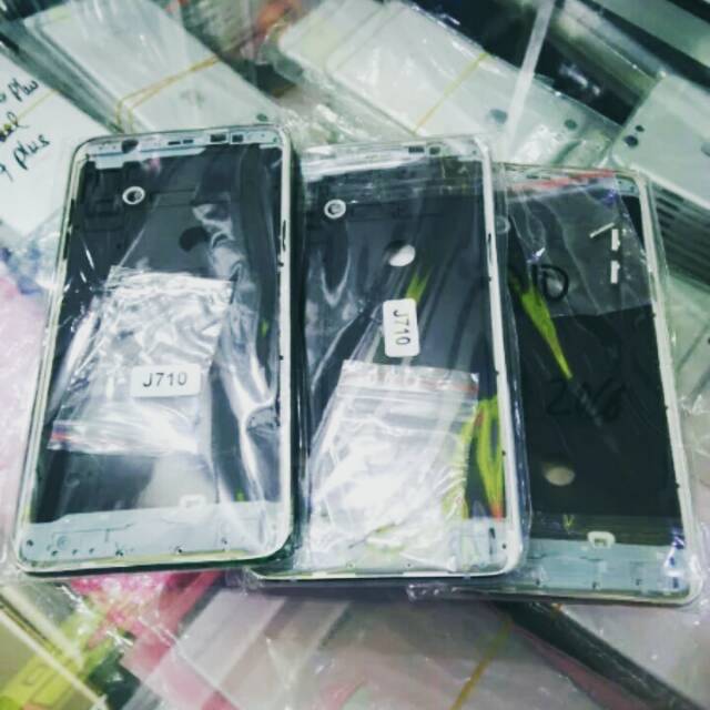 Casing housing kesing Samsung J710 J7 2016 set frem original