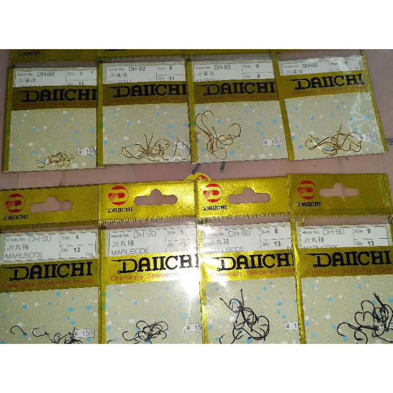mata pancing Daiichi Dh-90 hitam, Dh-92 kuning