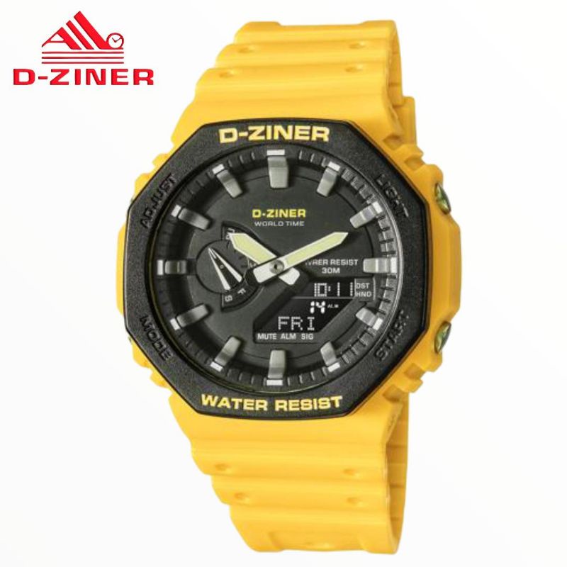 New Jam Tangan Pria D-Ziner-2100 free box