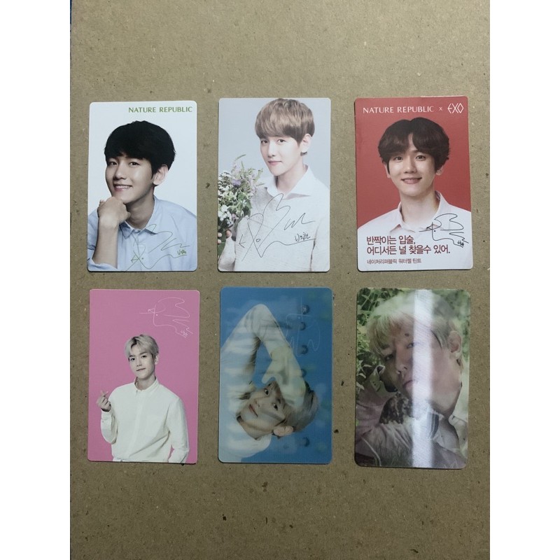 Photocard Official Baekhyun EXO X NATREP