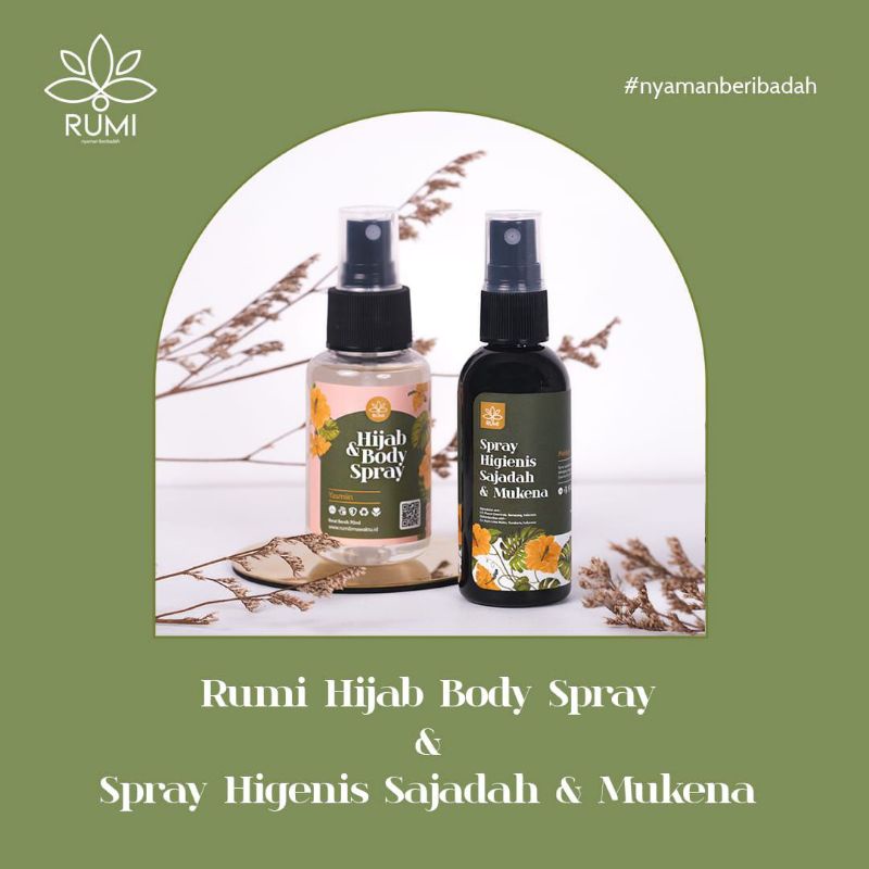 Parfum Halal Body Spray dan Hijab Rumi Lima Waktu