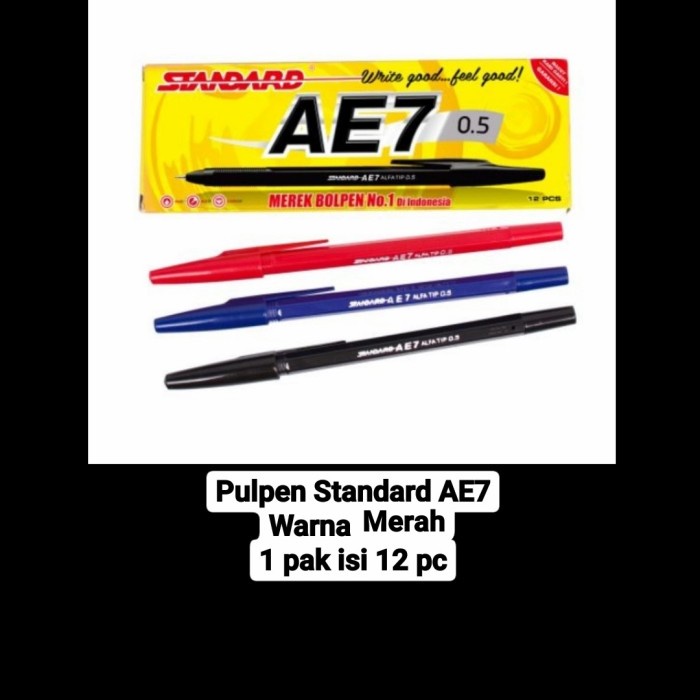 

Bergaransi Pulpen Ae7 Standard Warna Merah Terlaris