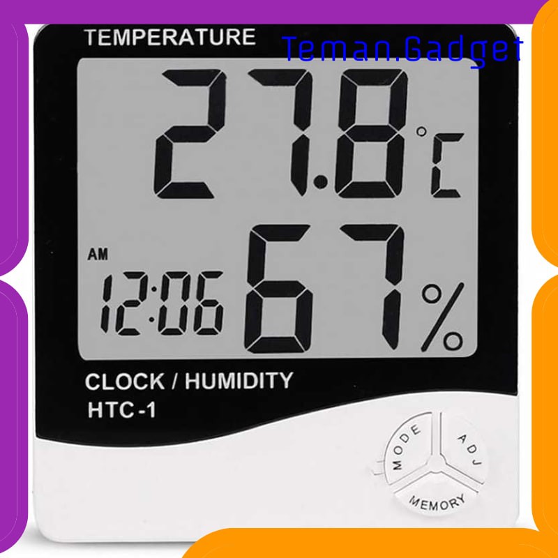 TG-DE357 TAFFWARE DIGITAL TEMPERATURE HUMIDITY METER + CLOCK CALENDER - HTC-1