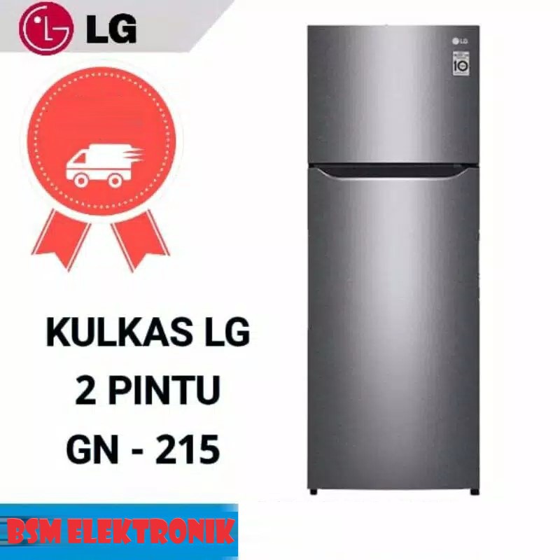 KULKAS LG GN-B 215 SQMT LEMARI ES 2 PINTU GNB 215SQMT 209L INVERTER