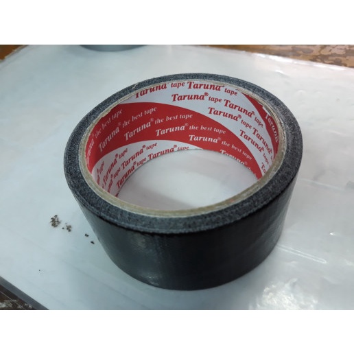 

PEREKAT-PENGIKAT- LAKBAN KAIN HITAM BLACK 2 INCH X 7 METER / CLOTH TAPE 44 MM X 7 METER -PENGIKAT-