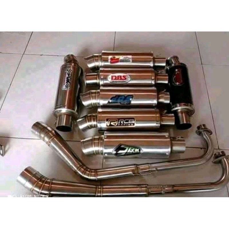 kenalpot JRM,RCB,DOS,DBS,PDK,CLD  For Bebek,Beat,Mio