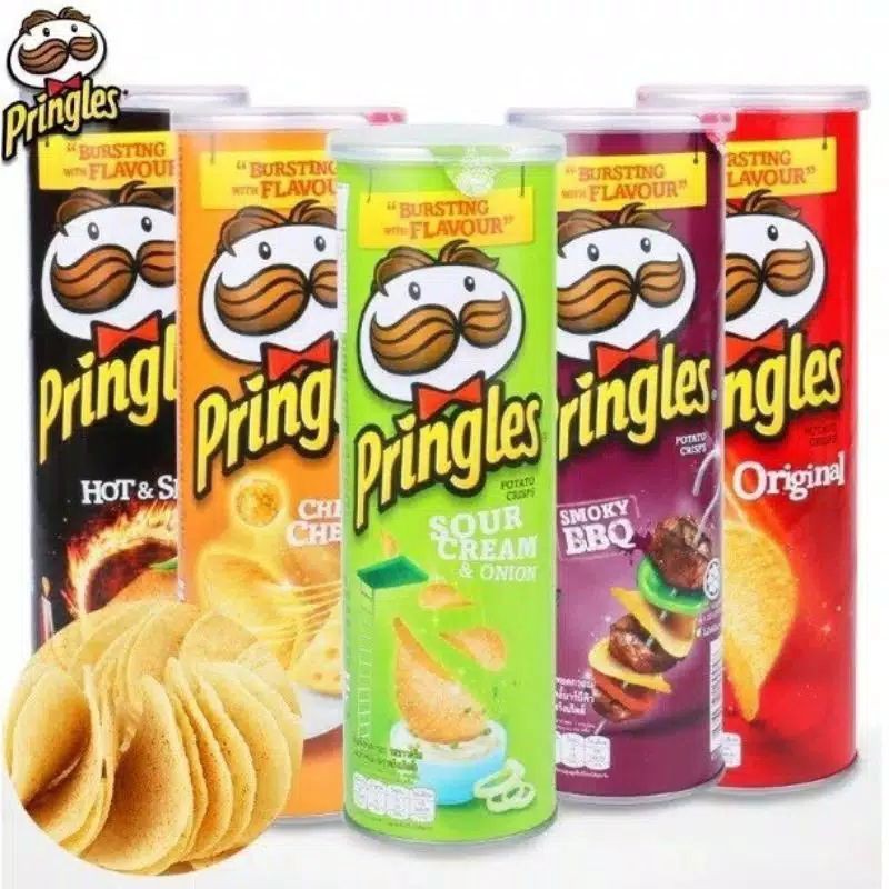 

PRINGLES KERIPIK KENTANG 107 GR POTATO CHIPS / SNACK / MAKANAN RINGAN / CAMILAN KENTANG