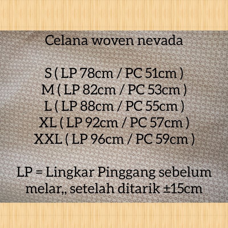 CELANA PENDEK PRIA WOVEN NEVADA ORIGINAL MATAHARI