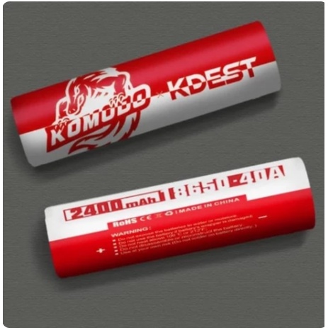 BATERAI KDEST X KOMODO 18650 BATTERY. 2400MAH 40AMP